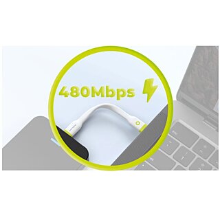 Mobile Origin Compact USB-C - USB-C kábel - 10cm - fehér