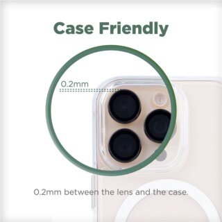 Mobile Origin Easy Lens iPhone 13 Pro / 13 Pro Max kamera lencsevédő üvegfólia - fekete
