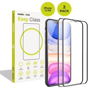 Mobile Origin EasyGlass iPhone 11 / XR teljes kijelzővédő üvegfólia - 2db