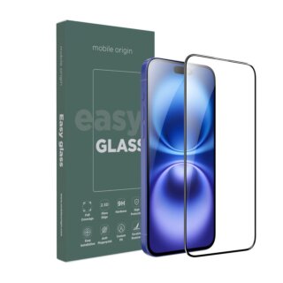 Mobile Origin EasyGlass iPhone 15 / 16 teljes kijelzővédő üvegfólia