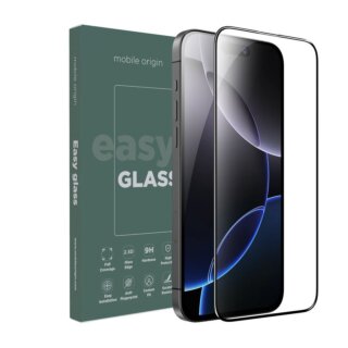 Mobile Origin EasyGlass iPhone 16 Pro Max teljes kijelzővédő üvegfólia