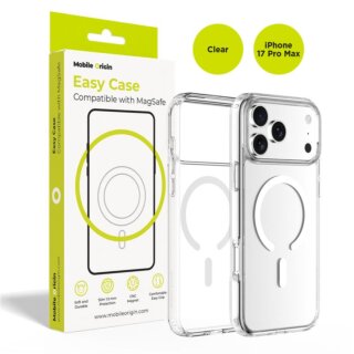 Mobile Origin Hybrid MagSafe iPhone 17 Pro Max kemény hátlap tok - átlátszó