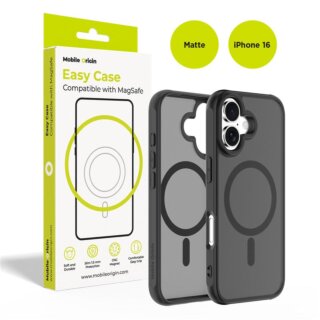 Mobile Origin Hybrid MagSafe iPhone 16 kemény hátlap tok - matt fekete