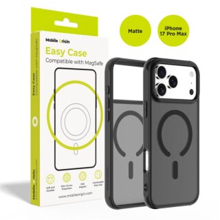 Mobile Origin Hybrid MagSafe iPhone 17 Pro Max kemény hátlap tok - matt fekete