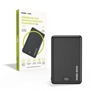 Mobile Origin PB8 3in1 MagSafe Powerbank 10000mAh külső akkumulátor 15W - fekete