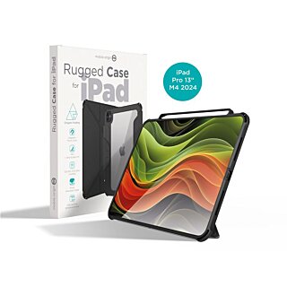 Mobile Origin Rugged iPad Pro 13" (2024) kinyitható ütésálló tok - fekete