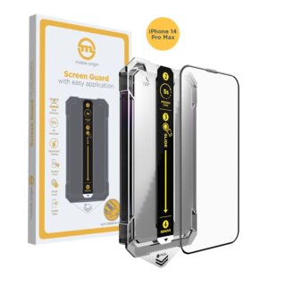 Mobile Origin Screen Guard iPhone 14 Pro Max teljes kijelzővédő üveg felhelyező applikátorral