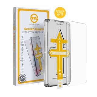 Mobile Origin Samsung Galaxy S24 FE teljes kijelzővédő üvegfólia felhelyezőkerettel