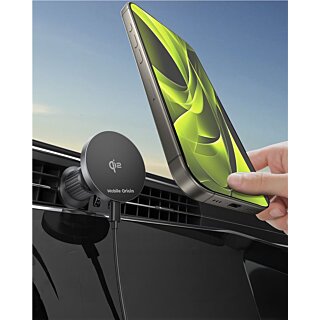 Mobile Origin CA14 MagSafe okostelefon autós tartó és töltő 15W - szellőzőrácsra - fekete