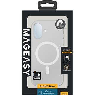 SwitchEasy Lyte MagEasy MagSafe iPhone 17 kemény hátlap tok - átlátszó
