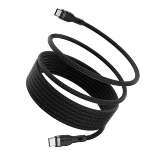 SwitchEasy MagEasy USB-C - USB-C mágneses kábel 240W - 200cm - fekete