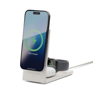 Native Union Rise Int 3in1 Qi2 MagSafe iPhone + Apple Watch + AirPods Qi vezeték nélküli töltő állvány + hálózati adapter 35W - bézs