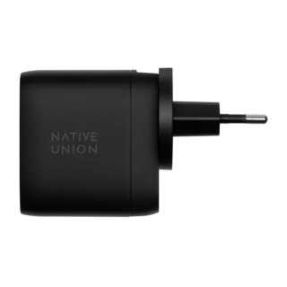 Native Union Travel GaN 2x USB-C hálózati töltő adapter PD67W - fekete
