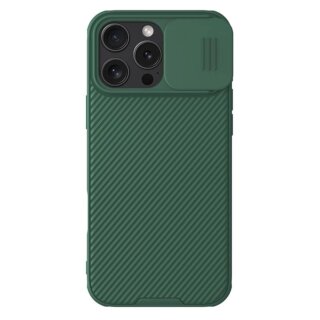 Nillkin Camshield Pro iPhone 16 Pro Max kemény hátlap tok kameravédővel - zöld