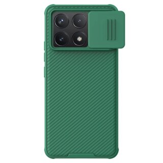 Nillkin Camshield Pro Xiaomi Redmi K70 / K70 Pro / Poco F6 Pro kemény hátlap tok kameravédővel - zöld