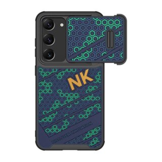 Nillkin Striker Samsung Galaxy S23 kemény hátlap tok kameravédővel - kék/zöld