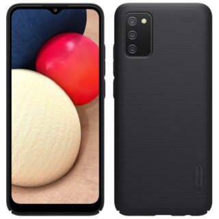 Nillkin Super Frosted Shield Samsung Galaxy A02s kemény hátlap tok - fekete