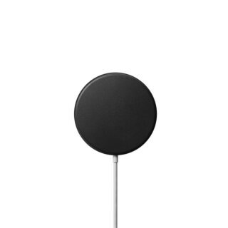 Nomad Leather MagSafe töltőre bőr tok - fekete