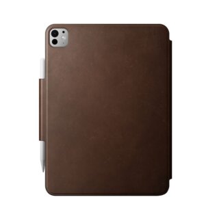Nomad Leather Folio iPad Pro 11" (2024) kinyitható bőr tok ceruzatartóval - barna