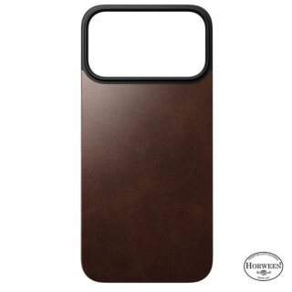 Nomad Magnetic Leather Magsafe iPhone 17 Pro Max Horween bőr hátlap tok - barna