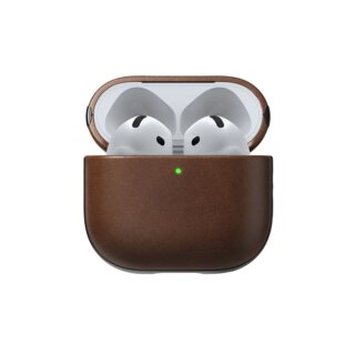 Nomad Modern Leather Apple Airpods 4 bőr tok - barna