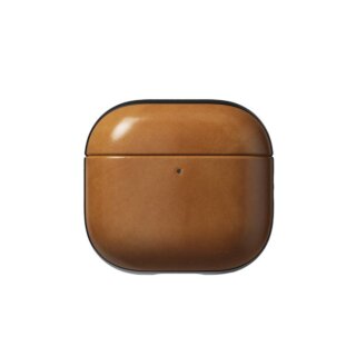 Nomad Modern Leather Apple Airpods 4 bőr tok - világosbarna