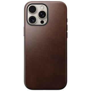 Nomad Modern Leather iPhone 16 Pro Max bőr hátlap tok - barna