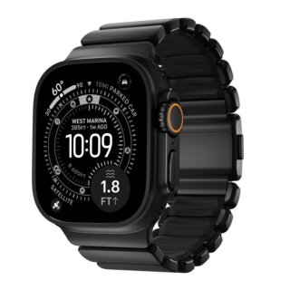 Nomad Spartan Apple Watch 46mm / 45mm / 44mm / Ultra 49mm titán szíj - fekete