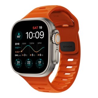 Nomad Sport Apple Watch 46mm / 45mm / 44mm / Ultra 49mm szilikon szíj - narancssárga