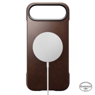 Nomad Traditional Leather MagSafe iPhone Air Horween bőr hátlap tok - sötétbarna