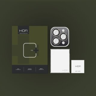 Hofi Camring Pro+ iPhone 16 Pro / 16 Pro Max lencsevédő üvegfólia - natúr titán