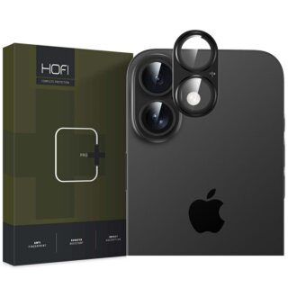 Hofi Fullcam Pro+ iPhone 16 / 16 Plus kamerasziget lencsevédő üvegfólia - fekete