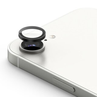 Ringke iPhone 16e kamera lencsevédő üvegfólia - 2db - fekete