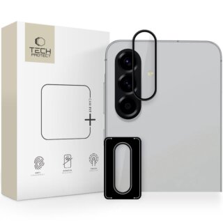 iKi Camring FIt+ Samsung Galaxy A36 / A56 5G kamerasziget lencsevédő üvegfólia - fekete