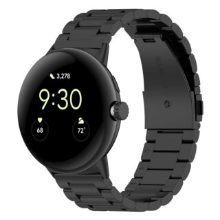 Bizon Strap Watch Aura Google Pixel Watch 3 45mm fém szíj - fekete
