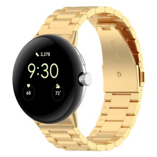 Bizon Strap Watch Aura Google Pixel Watch 3 45mm fém szíj - arany