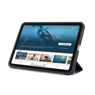 Pipetto Origami No1 Original iPad mini 7 (2024) / 6 (2021) 8,3” kinyitható ütésálló tok ceruzatartóval - kék