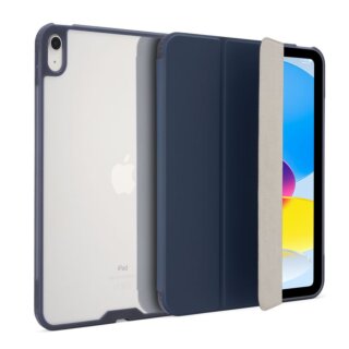 Pipetto Origami No7 Tri-Folio iPad 10,9" (2022) / 11" (2025) ütésálló kinyitható tok - sötétkék