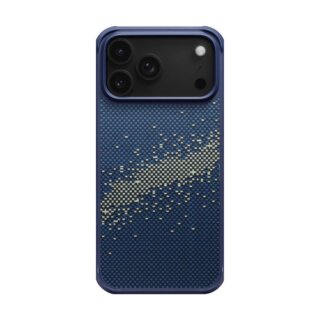 Pitaka Aramid ProGuard iPhone 17 Pro Max ütésálló aramid hátlap tok - kék/mintás