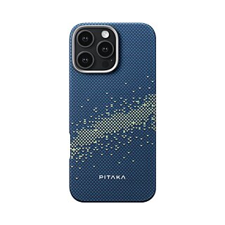 Pitaka Tactile Woven MagSafe iPhone 16 Pro aramid kemény hátlap tok - Milky Way Galaxy