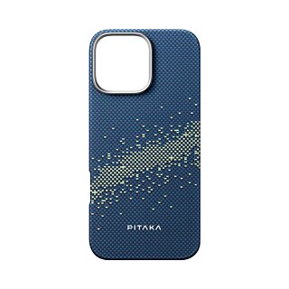Pitaka Tactile Woven MagSafe iPhone 16 Pro Max aramid kemény hátlap tok - Milky Way Galaxy