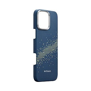 Pitaka Tactile Woven MagSafe iPhone 16 Pro Max aramid kemény hátlap tok - Milky Way Galaxy