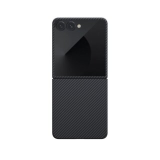 Pitaka Ultra-Slim Samsung Galaxy Z Flip 7 aramid hátlap tok - fekete