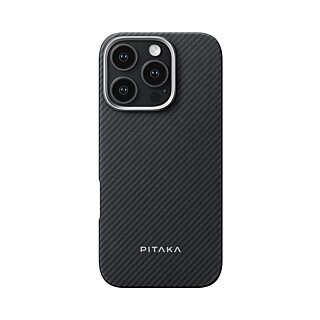 Pitaka Ultra-Slim MagSafe iPhone 16 Pro Max aramid kemény hátlap tok - 600D Twill fekete