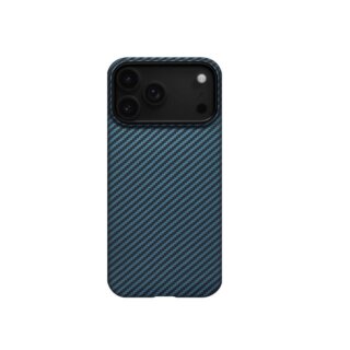 Pitaka Ultra-Slim iPhone 17 Pro Max aramid hátlap tok - kék