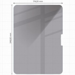 Bizon Glass Tab Clear Shadow iPad Pro 11” (2024) betekintésgátló kijelzővédő üvegfólia - 2db