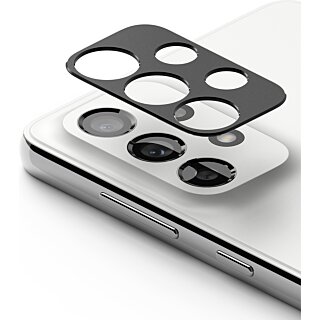 Ringke Camera Styling Samsung Galaxy A73 5G / A53 5G / A33 5G rozsdamentes acél lencsevédő - fekete