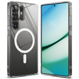 Ringke Fusion Magnetic MagSafe Samsung Galaxy S25 Ultra szilikon hátlap tok - átlátszó