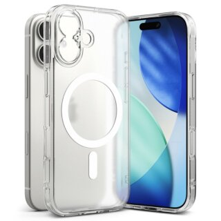 Ringke Fusion Magnetic MagSafe iPhone 17 szilikon hátlap tok - matt átlátszó