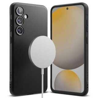 Ringke Onyx Magnetic MagSafe Samsung Galaxy S24 FE ütésálló szilikon hátlap tok - fekete
